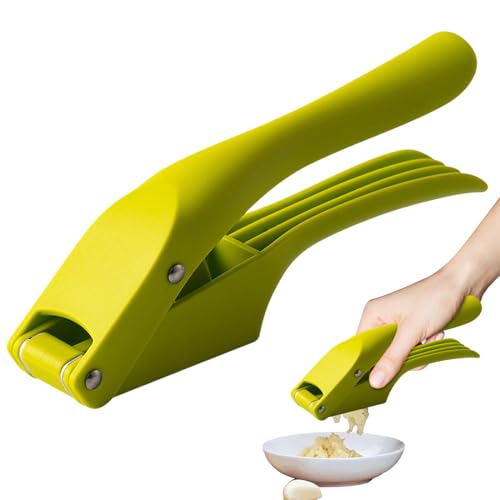 Knoblauchpresse & Schneider - Rhredder Práctica De Alir En Eaiure De Albille, Ayuda De Cocido Multifuncional | Verduras Chopper, Cocina Prensa Para Cebollas, Pimienta, Nueces, Carne,