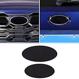 Car Front Rear Emblem Ring Decal Sticker Compatible with Subaru Crosstrek 2024 2025 Trunk Emblem Badge Logo & Front Hood Grille Center Logo Precut Vinyl Black Transparent Film Decorative Accessories
