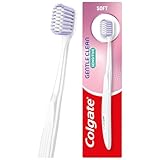 Colgate Gentle Clean Sensitive Toothbrush – Soft Toothbrush – Wide Head Cleans More Surface Area – high Density tufting for a Gentle Clean – Soft Tapered bristles to Clean Between Teeth
