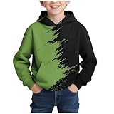 Boys Hoodies Cool 3D Graphic Print Pullover with Pocket Kids Fashion Warm Winter Hooded Sweatshirts