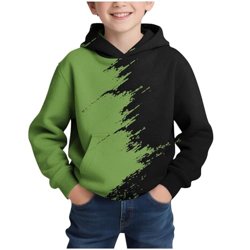 Boys Hoodies Cool 3D Graphic Print Pullover with Pocket Kids Fashion Warm Winter Hooded Sweatshirts