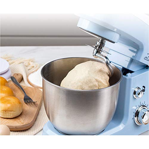 600W Stand Mixer, 6 Speed Electric Tilt Head Kitchen Mixer with 3.5L Stainless Steel Bowl, Dough Hook & Whisk Beater, Versatile Blue Food Mixer for Baking & Cooking