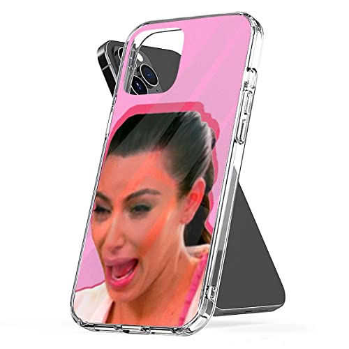 Phone Case Ugly Accessories Kim Shockproof Crying Cover Face Compatible with iPhone 14 13 Pro Max Mini 12 11 X Xs Xr 8 7 6 6s Plus Galaxy Note S9 S10 S20 S21 Ultra Transparent