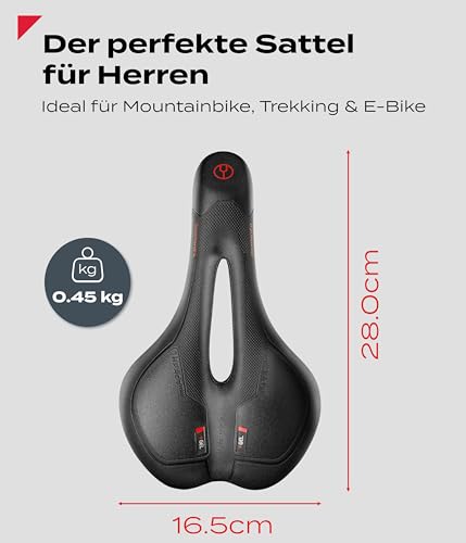 Impact® ComfortFit Fahrradsattel Herren Damen – Ergonomisch, Bequem & Schmerzfrei – Weicher...