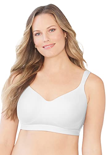 Catherines Women's Plus Size Full-Coverage Smooth No-Wire Bra
