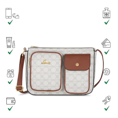 Image of Lavie Women's Monogram Elsa Pocket Crossbody Sling Bag | Ladies Purse Handbag | Gift for Women