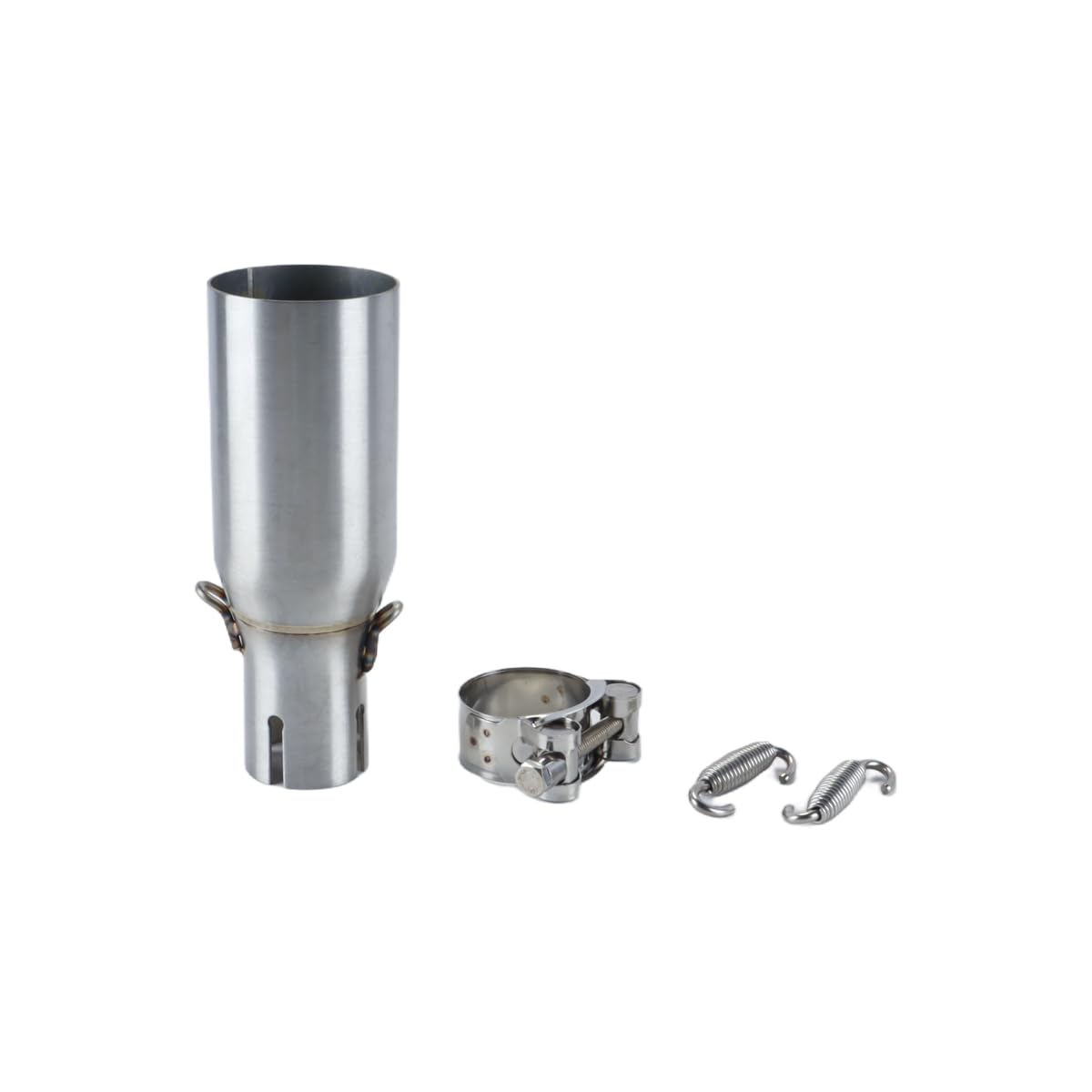 Ausi Connettore adattatore per tubo di collegamento centrale di scarico per moto 125 300 250 LT X10 da 32 mm di diametro interno a sezione di coda da 51 mm