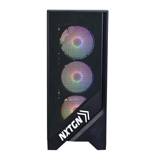 NXTGN Ryzen 5 Gaming PC Desktop PC | Ryzen 5 5500, RTX 3050 6GB, 32GB RAM, 1TB NVMe SSD | Windows 11 Pro | 5G WiFi, Bluetooth | Editing, Trading, Streaming, Office & Gaming Computer