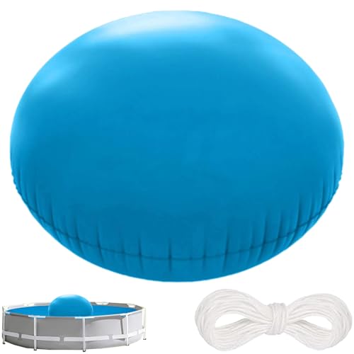 Hperu Galleggiante per Piscina Invernale 4x4 Piedi Cuscino per Piscina Resistente al Freddo Kit di Chiusura Rotondo Spesso Fuori Terra con Corda Kit di svernamento per Esterni Stile 1 - Cuscino