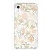 Kate Spade New York Phone Case | for Apple iPhone XR | Protective Phone Cases with Slim Design, Drop Protection, and Floral Print - Blossom Pink/Gold with Gems