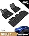 3D MAXpider Tesla Model Y 2020 All-Weather Custom Fit Car Floor Mats Liners, ELITECT Series (Does NOT fit 7-Seat)