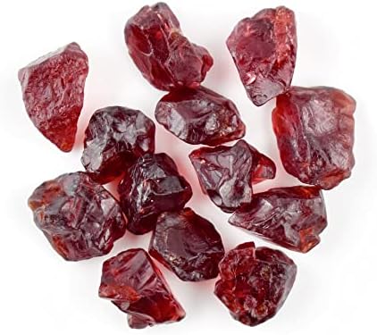 50 carats Natural Raw Garnet Rough Gemstone, Healing Chakra Stones, Wholesale Bulk Lot, Birthstone, Energy DIY Craft Stone, Raw Crystals, Loose Gemstone for Wire Wrapping, Jewelry Making Supply