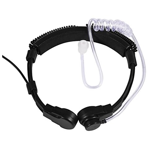 Hopcd Walkie Talkie Auriculares con micrófono para Garganta Cover
