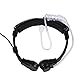 Flexibles Halsmikrofon mit Finger PTT, verdeckter Akustikschlauch-Ohrhörer, Walkie-Talkie-Headset für UV5R 2-Wege-Radio, Walkie-Talkie
