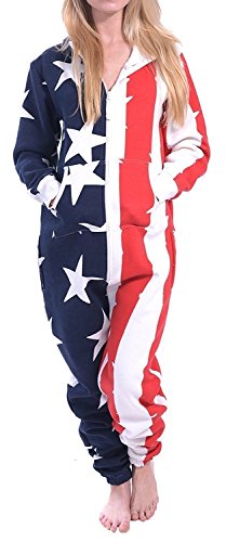 Juicy Trendz Womens Aztec Printed Onesie Adult Hooded Jumpsuit Unisex One Piece Non Footed Pajamas