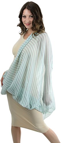 ToBeInStyle Women's Striped Summer Infinity Scarf3