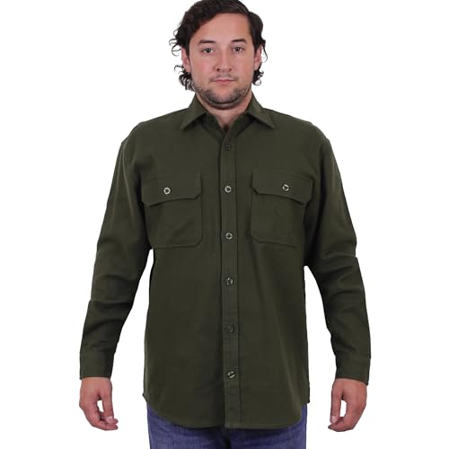 Chemise en flanelle Rothco de qualité supérieure épaisse et durable uni