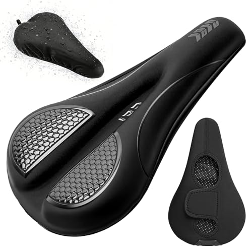 TASZOOS Bike Seat Cushion - Gel Padded Bike Seat Cover for M