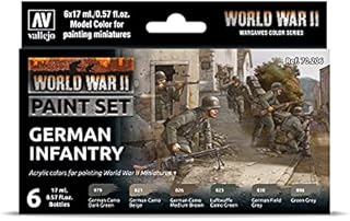 Vallejo VAL70206 Colours for Models and minatures, 17 ml (Pack of 6)