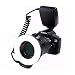 Produktbild Ringblitz für Canon Nikon Panasonic Olympus Pentax SLR Kameras, 18 Makro LED Ring Blitzlicht Ringblitzleuchte Ringblitz RF-600D Enthält 4 Diffusoren (klar, wärmend, blau, weiß),  mit Adapterringen