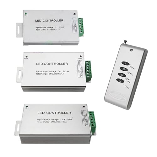 Contrôleur RVB 12A à 4 touches pour une gestion précise de vos rubans LED