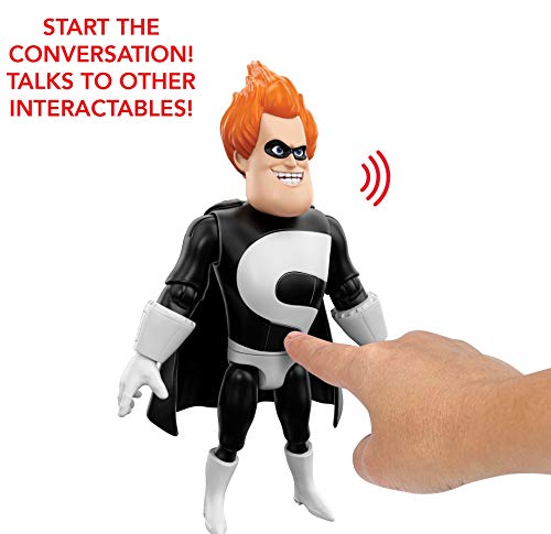 Mattel Pixar Interactables Syndrome Talking Action Figure, 7.25-In Tall Highly Posable Movie Character Toy, Interacts With Other Figures, Kids Gift Ages 3 Years & Older #TOP2