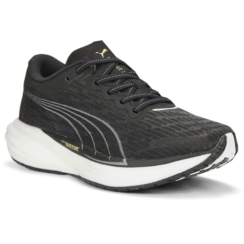 PUMA Womens Deviate Nitro 2 Wide Running Sneakers Shoes - Black - Size 5.5 M2