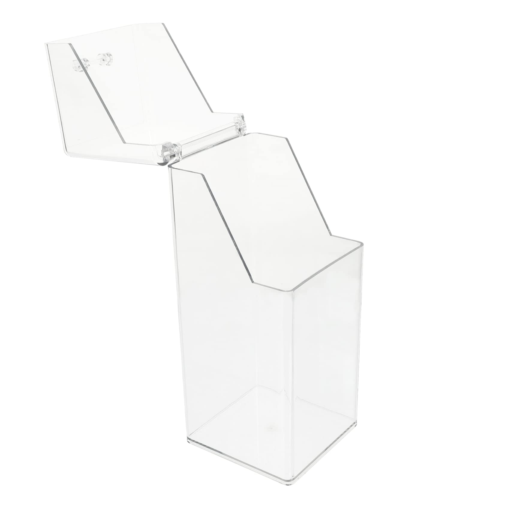 Baluue Cubo para Guardar Cosméticos de Transparente Caja para Guardar Maquillaje Contenedor para Brochas para Organizar Herramientas de Escritorio el Baño o Cuarto de Maquillaje