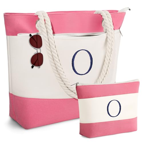Image of YOOLIFE Beach Bags for Women - Travel Canvas Beach Tote, Pool Waterproof Bag, Travel Essentials, Gifts for Women Birthday