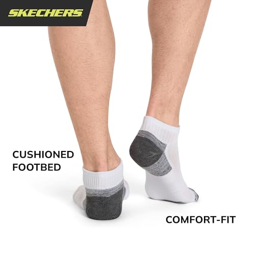 Skechers Men's 6 Pack Quarter Crew Socks4