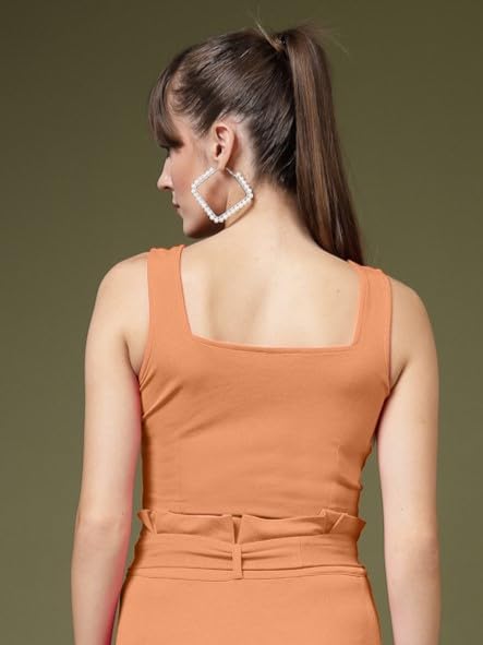 Image of OOMPH! Stretchable Sleeveless Crop Top