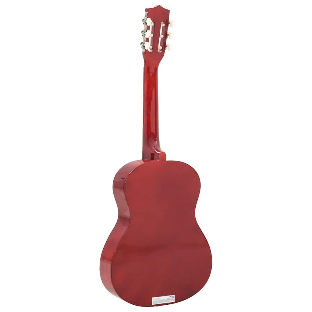 Chitarra classica 3/4, 91,4 cm, per principianti, chitarra da concerto, con custodia, tracolla, plettri, accordatore e corde, in legno di tiglio, naturale