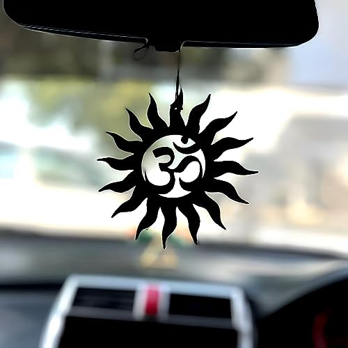 Image of Spiritual Car Hanging Accessories: Elevate Car, Home, and Office Decor with Divine God Elegance (OM Shiva)