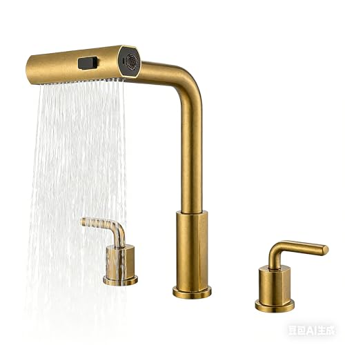 Kitchen Sink Faucet with Pull Down Sprayer - Brushed Gold