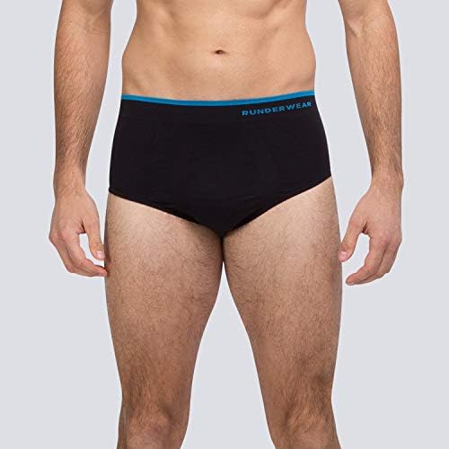 Runderwear Men's Running Briefs - Lightweight, Breathable, Moisture-Wicking - Anti-Chafing Running Underwear