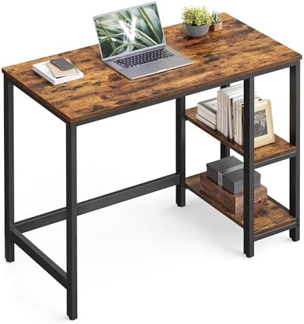 VASAGLE LWD046B01 Work Table, 100 x 50 x 76 cm, Modern Style, for...