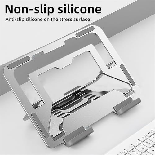 Soporte para portátil ajustable con refrigeración activa pasiva y elevador plegable de aluminio 2