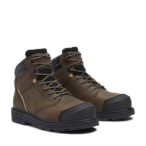 Timberland PRO Timberland PRO Men's Titan Tasker 6 Inch Alloy Safety Toe Industrial Work Boot, Medium Brown Full Grain, 13 W US