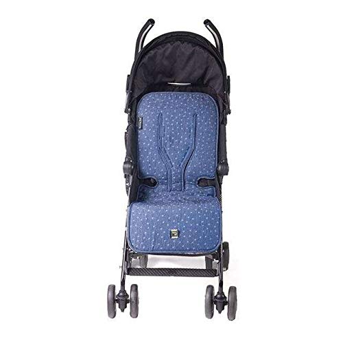 Walking Mum – tappetino universale Denim Baby sedia per passeggino blu
