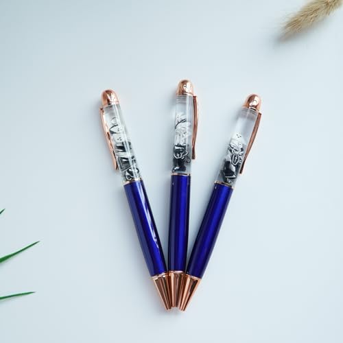 Image of Ghost Skull Cross Spooky Halloween Funny Pens Cute Floater Floating Liquid Writing Journaling Office Pen Unique Gift For Women Men