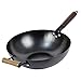 Wok do indukcji Wok Old Fashioned Wok Non-Stick Smażenia Kuchenka indukcyjna powinna mieć zastosowanie niepowlekane Wok Darmowe Wyślij Sponge34CM wangYUEQ (Color : 32cm)