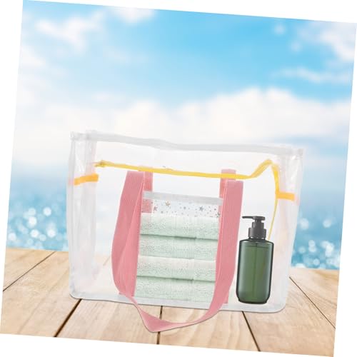 Transparent Storage Bag Clear Portable Toiletry Bag Vacation Bags for Women Travel Pouch Zippered Travel4