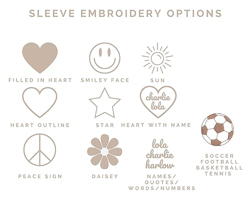 Custom Embroidered Hand Distressed Sweatshirt Personalized Crew Neck Sweatshirt Design Your Own Text Pattern for Women Men3