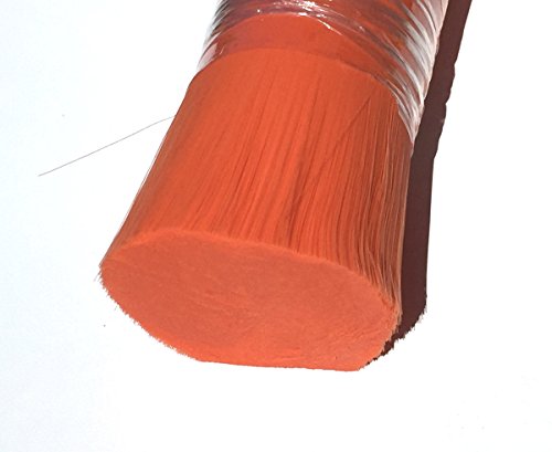 Catch All Tackle Straight Nylon Lure Hair 8" UV Orange