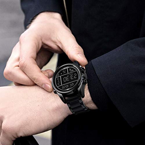 Cke Men's Digital Watch Large Face Wrist Watches For Men With Stopwatch Alarm #TOP4