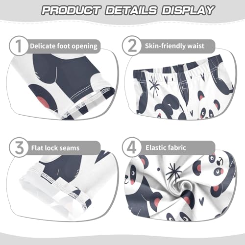 Toddler Girls Leggings Printed Yoga Pants Leggings Panda with Love for Kids3