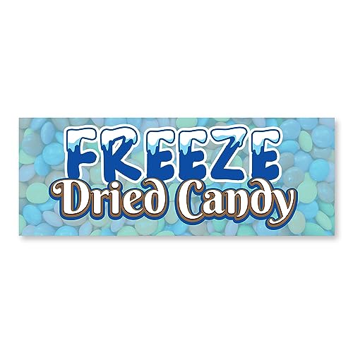 Freeze Dried Candy 12' x 4.5' Decal | Advertise Your Business | All Weather Can Apply to Any Surface...
