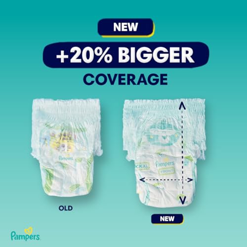 Image of Pampers Complete Skin Comfort Pants Style Baby Diapers, XXX-Large (XXXL) Size, 22 Count, Anti Rash Blanket, Lotion with Aloe Vera, 16-30 kg (Pack of 3)