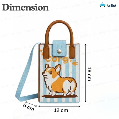 Image of FunBlast Crossbody Mobile Sling Bag for Women - Stylish Phone Pouch with Strap & Silicone Handle, Keychain, Coin, Cosmetics Purse, Cute Utility Bag for Girls & Women