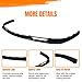 MODILOVER Front Bumper Lip Spoiler, Compatible with 2007-2013 Porsche 997 911 Turbo & Turbo S(Not Fit GT3 Or Non-Turbo Model), PU Black OEM Factory Style Add-on Front Splitter Air Dam Chin Protector